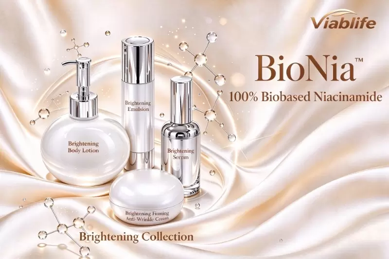 Viablife BioNia&trade;가 in-cosmetics Asia Innovation Zone에서 최고의 성분상 최종 후보에 올랐습니다: 나이아신아마이드의 새로운 기준을 제시합니다